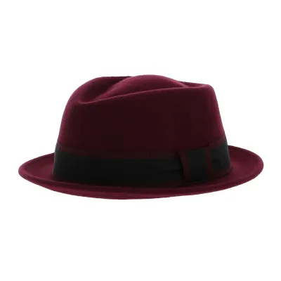 Chapeau Porkpie Impéria Bordeaux - Traclet