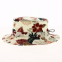 Josepha Bob White Cotton Ecru with Floral Patterns - Crambes