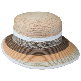 Quimper Large Visor Straw Cap - Traclet