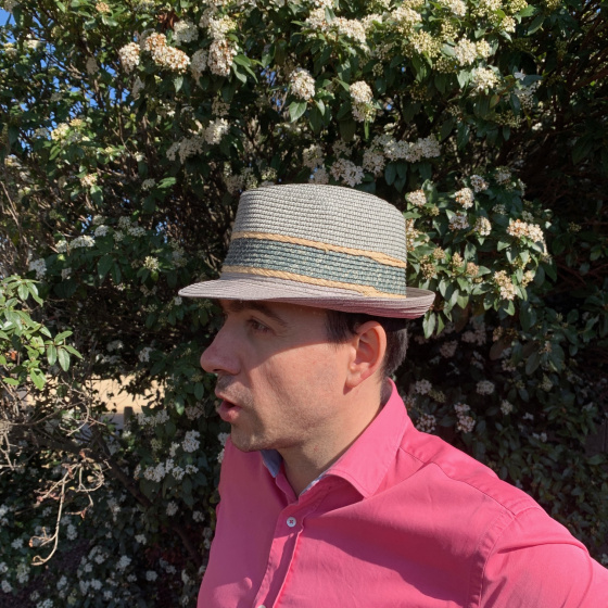 Syracuse Paper Straw Trilby Hat - Traclet