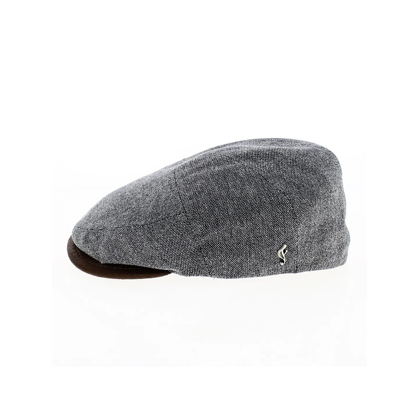 Casquette Plate Gecko Soie Gris - Flechet