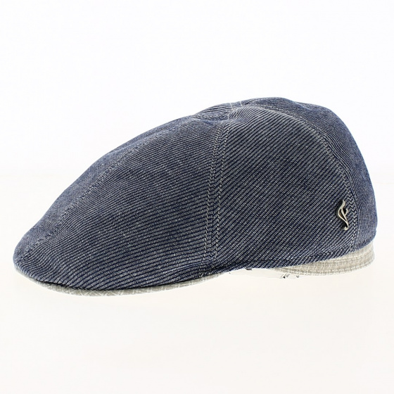 Flat Cap Baptiste Linen Blue - Flechet