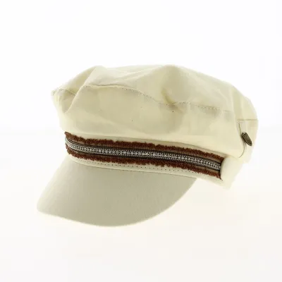 Casquette Marin Micq Coton Blanc crème - Traclet