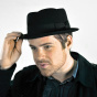 Black Walworth Pork Pie Hat