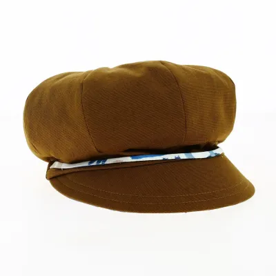 Casquette Gavroche Sifnos Réversible Bronze Coton - Traclet