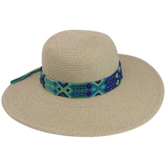 Chapeau Real X Gesche Vert et Bleu UPF 50+