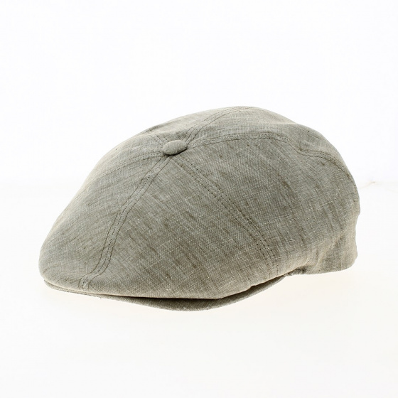 Casquette Plate Oxford Lin Beige - Traclet