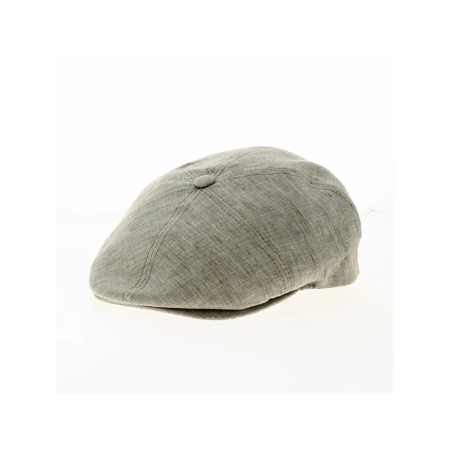 Flat Cap Oxford Linen Beige - Traclet