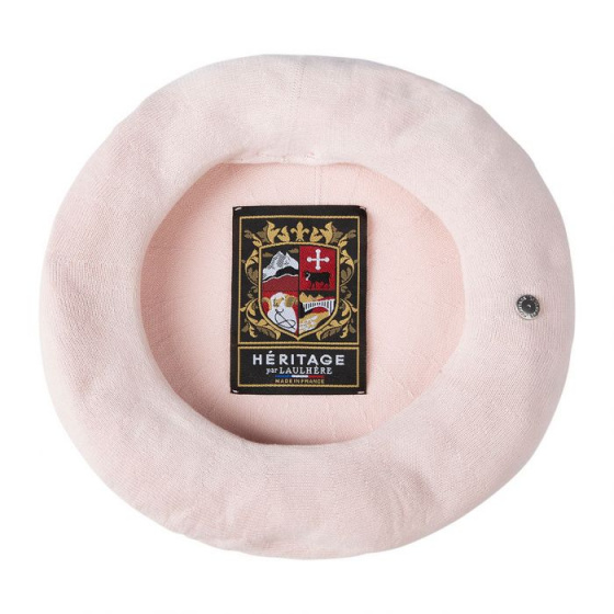 Béret Authentique Été Coton Rosa - Héritage par Laulhère Béret Authentique Été Coton Rosa - Héritage par Laulhère