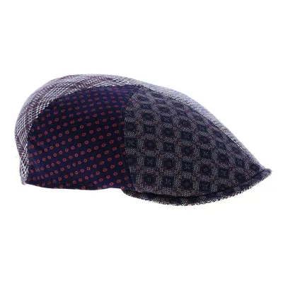 Casquette Bombée Peco Coton & Lin Bleu Patchwork - Traclet