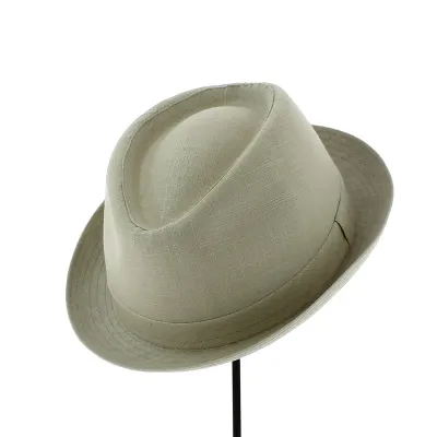 Chapeau Trilby Milo Lin Beige - Traclet