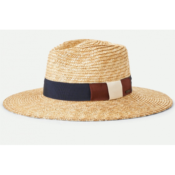 Traveller Wide Brim Hat Joanna Natural Straw - Brixton