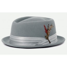 Sky Blue Stout Porkpie Hat - Brixton