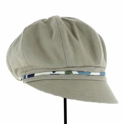 Casquette Gavroche Sifnos Réversible Beige Coton - Traclet