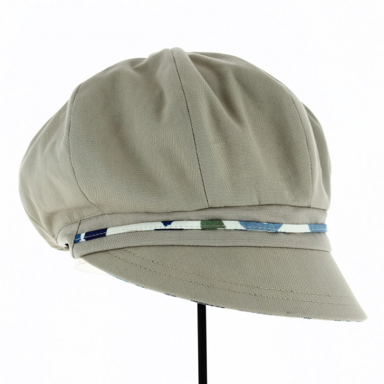 Cap Gavroche Sifnos Reversible Beige Cotton - Traclet