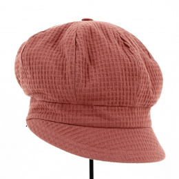 Casquette Gavroche Elorine Rose/Rouge Réversible - Traclet