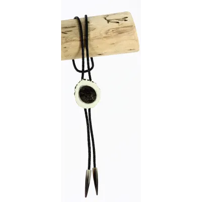 Bolo Ti- Cravate Cerf & Corne Buffle 2 - Traclet  Reference : 15670 | Chapellerie Traclet