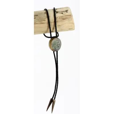 Bolo Tie- Cravate Bovin & Peuplier Stabilisée 5 - Traclet Reference : 15673 | Chapellerie Traclet