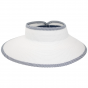 Sassari Straw Visor Cap UPF50+ White Paper - Traclet