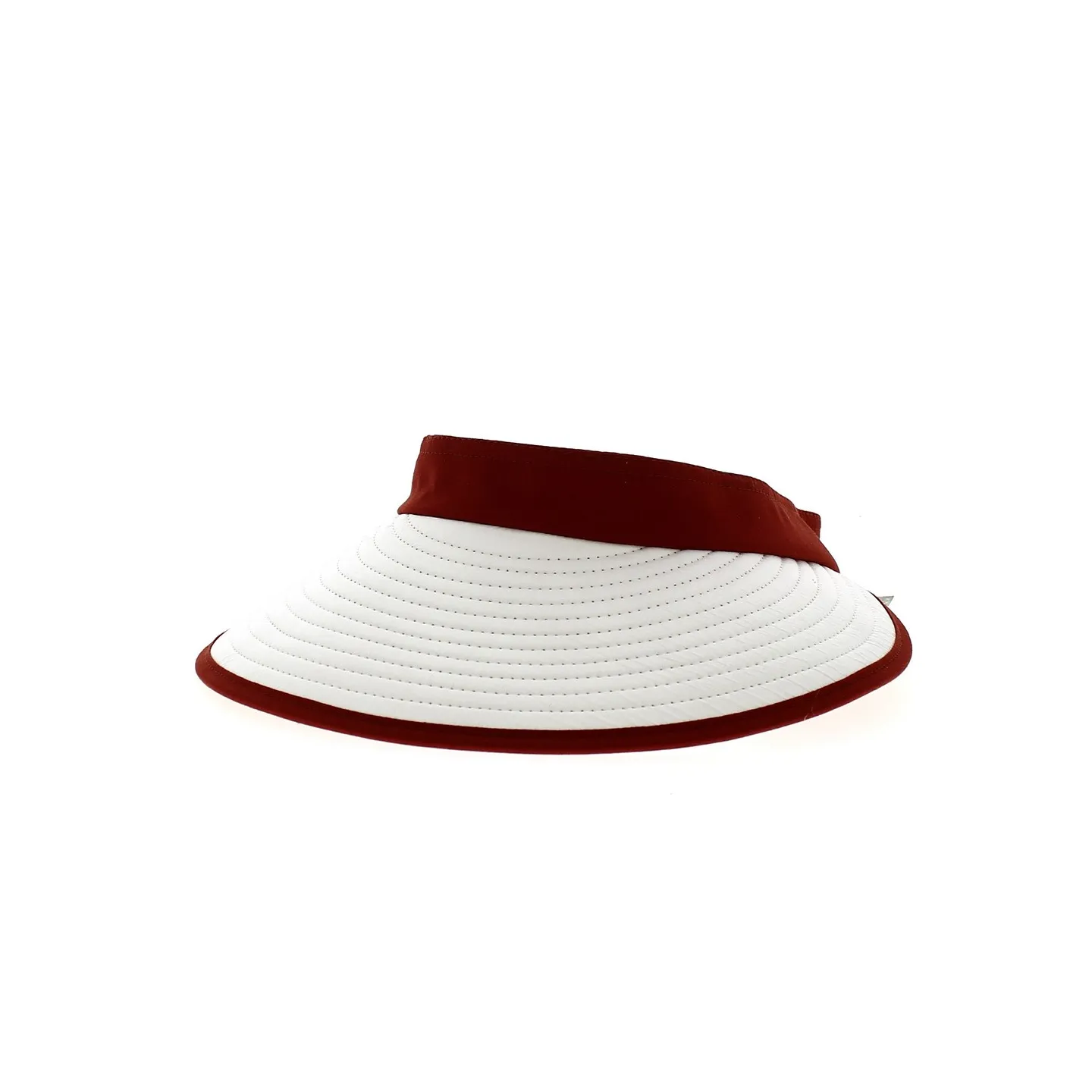 Bauloise Pornichet White & Red Terracotta Visor Cap - Soway