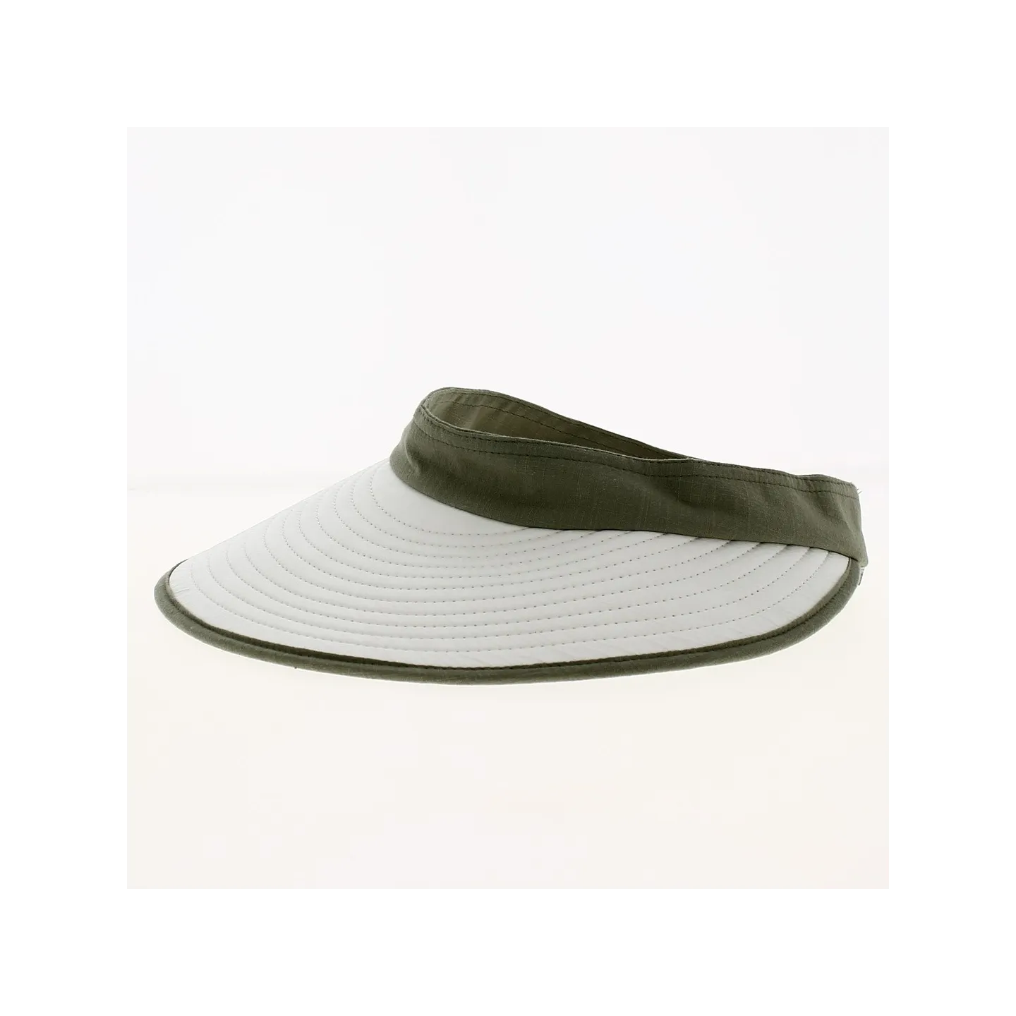 Bauloise Pornichet White & Jade Green Visor Cap - Soway