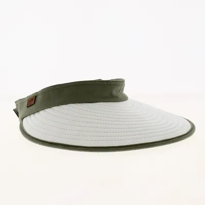 Bauloise Pornichet White & Jade Green Visor Cap - Soway