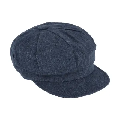 Casquette Gavroche Montsoreau Lin Bleu Marine - Traclet