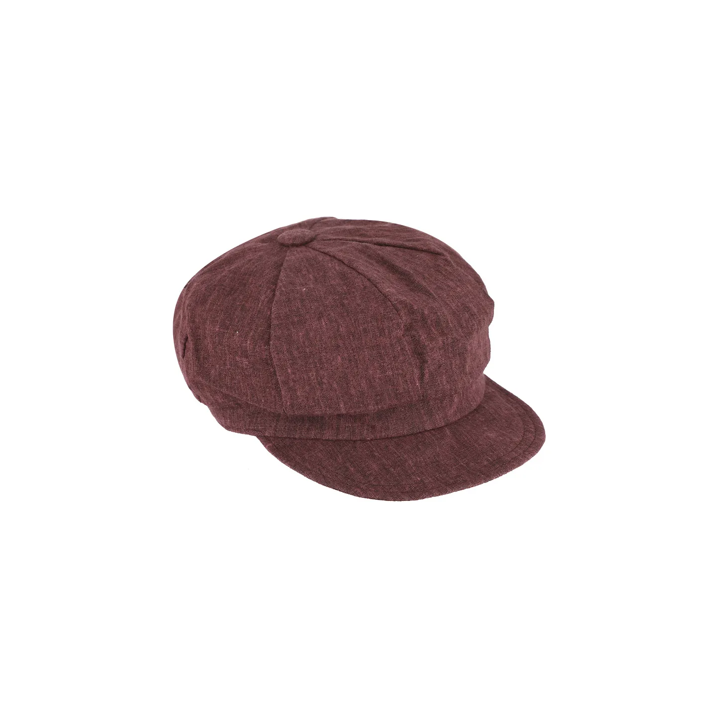 Casquette Gavroche Montsoreau Lin Prune - Traclet Reference : 105734| Chapellerie Traclet