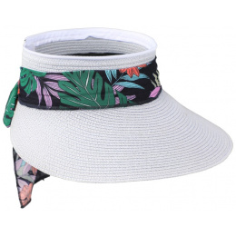 Santa Giulia Large White Visor Cap - Traclet
