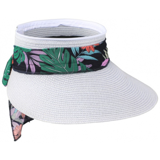 Santa Giulia White Large Visor Cap - Traclet