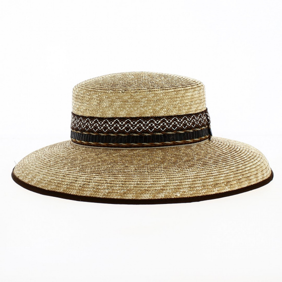 Natural Straw Merrona Capeline - Flechet Natural Straw Merrona Capeline - Flechet