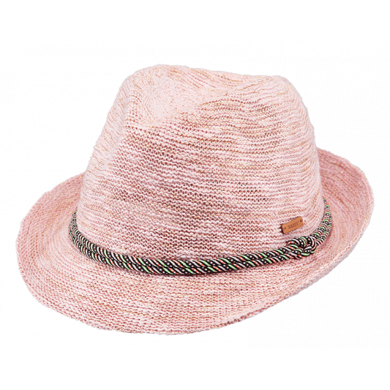 Trilby Hat Child Jinotega Pink Sequins Cotton - Barts