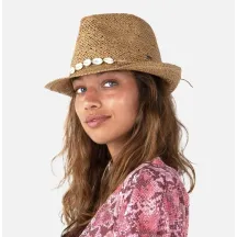 Chapeau Trilby Amurat Marron clair Paille Papier - Barts