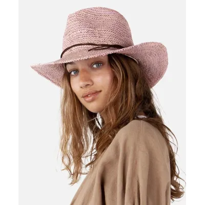 Celery Traveller Hat Old Pink Straw- Barts