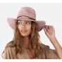 Hat Traveller Celery Old Rose Straw Hat - Barts
