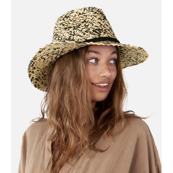 Chapeau Traveller Fatua Paille Naturelle & Noir - Barts