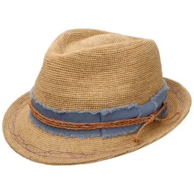 Chapeau Trilby Crocko Paille Naturelle - Stetson