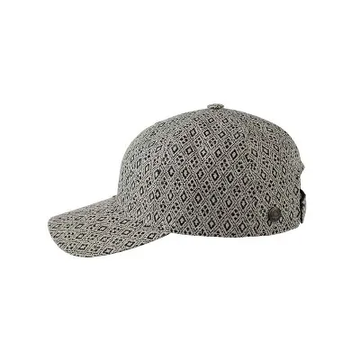 Baseball Cap Ethan Linen Checkered Blue - Traclet