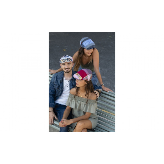 Casquette Patchwork Domiti Lin & Coton- Traclet Casquette Patchwork Domiti Lin & Coton- Traclet
