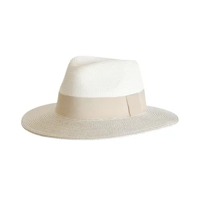 Chapeau Fedora Naledi Blanc crème/Beige UPF50+ - House of Ord