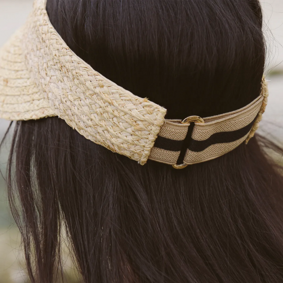 Noosa Straw Raffia Visor Cap - House of Ord