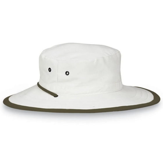 Chapeau Traveller Explorer Blanc/Kaki UPF50+ - House of Ord