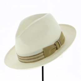 Fedora Alusi Panama Hat White - Traclet