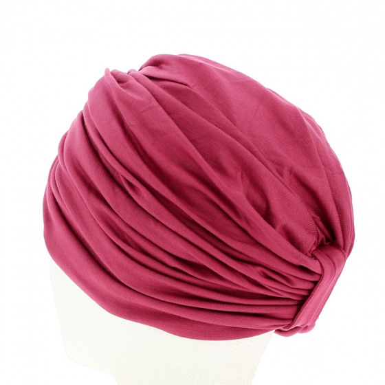 Turban chimiothérapie Sultan Rose Framboise - Traclet Turban chimiothérapie Sultan Rose Framboise - Traclet