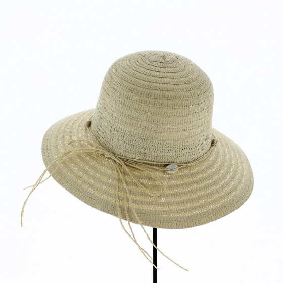 Chapeau Cloche Alberta Paille Papier Ivoire - Traclet Chapeau Cloche Alberta Paille Papier Ivoire - Traclet