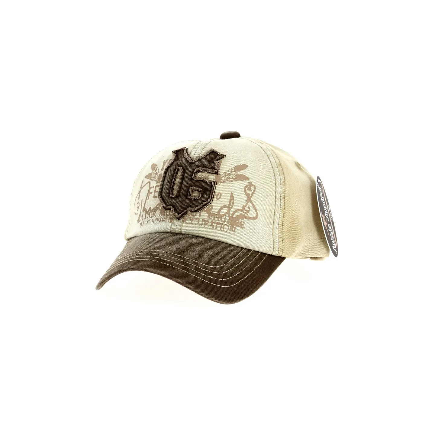 Baseball Cap Sunshine Vintage Cotton Tricolor Brown - Aussie Apparel