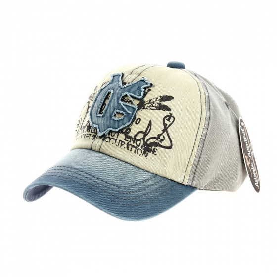 Casquette Baseball Sunshine Vintage Coton Tricolore Bleu - Aussie Apparel