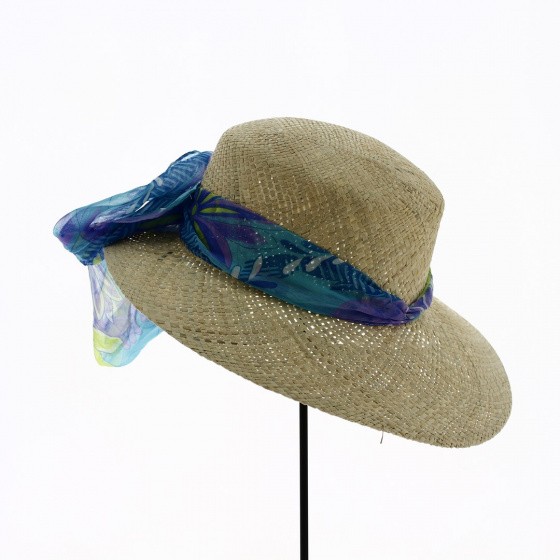 Casquette Grande Visière Bertola Paille Naturelle - Traclet