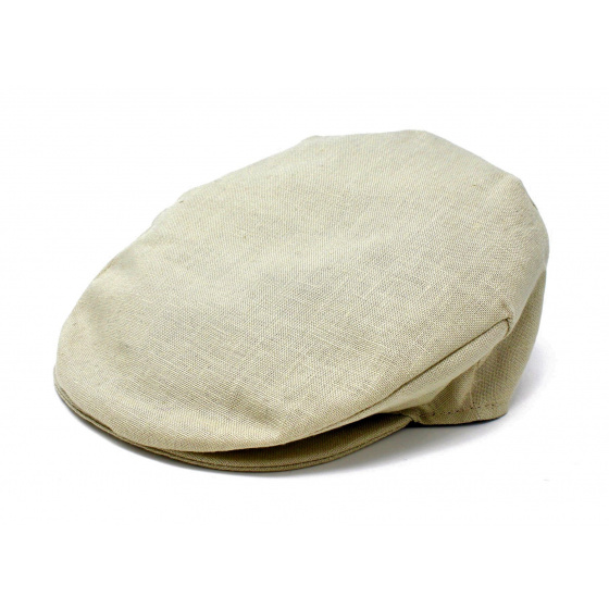 Vintage Linen Flat Cap - Hanna Hats