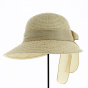 Tabatha Cap Large Visor Beige - Traclet